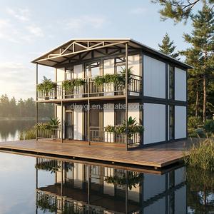 <span class=keywords><strong>Maison</strong></span> extensible à double aile, installation rapide et facile, idéale pour les locations de vacances et les éco-resorts - Product Image 1