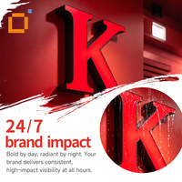 Enseigne LED personnalisée, lettres en relief éclairées par l'avant, logo 3D lumineux pour atelier automobile et magasin de beauté automobile, devanture extérieure