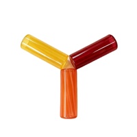 Embouts en verre de qualité alimentaire, taille personnalisée 20-40 mm, bouche ronde/plat/roulée avec bouchon en caoutchouc