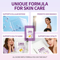 Gélules de glutathion blanchissantes 7 jours, formule haute puissance pour un teint éclatant, gélules de glutathion, collagène, vitamine C