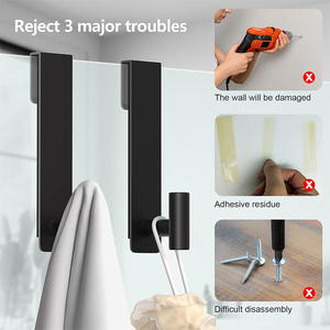 Crochet métallique pour salle de bain Crochet pour <span class=keywords><strong>porte</strong></span>-serviettes en acier inoxydable monté pour salle de bain - Product Image 4