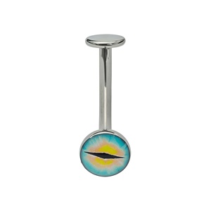 Anillo <span class=keywords><strong>de</strong></span> Piercing para <span class=keywords><strong>Ombligo</strong></span> Unisex <span class=keywords><strong>de</strong></span> Aleación <span class=keywords><strong>de</strong></span> Titanio ASTM F136 G23 con Borde Envolvente y Diseño Flotante <span class=keywords><strong>de</strong></span> Ojo <span class=keywords><strong>de</strong></span> <span class=keywords><strong>Gato</strong></span> con Gota <span class=keywords><strong>de</strong></span> Aceite - Product Image 6