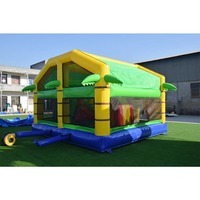 Château gonflable commercial Lion de 5x4x3,5 mètres, structure gonflable à bulles pour l'extérieur avec souffleur