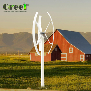 VAWT para instalación en el techo 1kw 2kw 3kw turbina eólica de eje vertical de bajo ruido forma hermosa - Product Image 5