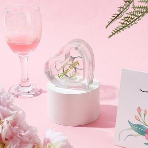 Hộp đồ trang sức <span class=keywords><strong>Acrylic</strong></span> trong suốt tùy chỉnh phù hợp cho Hộp nhẫn Ngày Valentine trong hình lục giác <span class=keywords><strong>Acrylic</strong></span> hình trái tim - Product Image 4