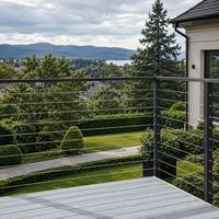 XYF METAL Garde-corps moderne en câble d'acier inoxydable pour balcon, rampe de sécurité extérieure pour escalier