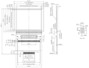 WISETIP VL160128A หน้าจอ LCM สำหรับแสดงผลภายในอาคาร ความคมชัดสูง คอนโทรลเลอร์ SSD1353 +3.3V สำหรับเครื่องมือวัด ผลิตตามสั่ง - Product Image 3