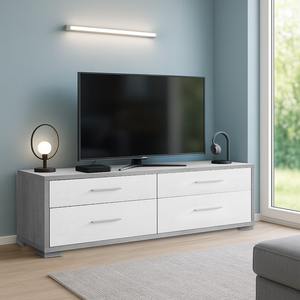 PTV MOBILE MOD. DOUBLE CM 179X47 H. 50 CEMENTO Y ÓXIDO BLANCO - Product Image 1