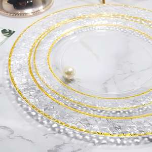 Platos <span class=keywords><strong>de</strong></span> Plástico Apilables con Borde Elevado, Aptos para Lavavajillas, <span class=keywords><strong>Juego</strong></span> <span class=keywords><strong>de</strong></span> <span class=keywords><strong>Vajilla</strong></span> Resistente para Fiestas, Catering y Eventos al Aire Libre - Product Image 3