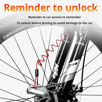 Câble de rappel de verrouillage de disque, en PVC imperméable, 150 cm de long, pour vélo électrique, antivol, sécurisé et rétractable