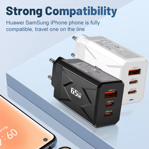 Cargador USB de 65 W, 2 Puertos Tipo C PD, QC 3.0, Cargador Rápido Tipo C para Teléfono Móvil, Adaptador para Laptop, para iPhone, Xiaomi, <span class=keywords><strong>Samsung</strong></span> - Product Image 5