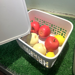 Yimire Custom Logo <strong>Nestable</strong> Stackable <strong>Plastic</strong> Moving <strong>Crate</strong> <strong>Attached</strong> <strong>Lid</strong> Container <strong>Plastic</strong> Storage Transport Tote Box for Sale - Product Image 6