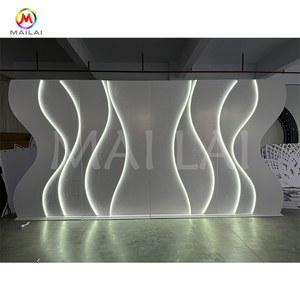 Đám cưới sang trọng <span class=keywords><strong>LED</strong></span> <span class=keywords><strong>Backdrop</strong></span> ánh sáng trắng Acrylic nền đứng trang trí sân khấu Đảng tổ chức sự kiện <span class=keywords><strong>Backdrop</strong></span> - Product Image 2