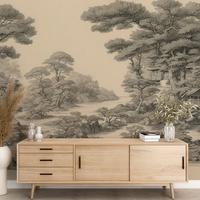 Personnalisé Moderne Japonais Montagne Rivière Ancien Temple Mural Papier Peint Peel Bâton Étanche Chambre Canapé Fond