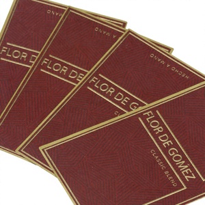 Cartes de vœux et autocollants adhésifs imperméables avec logo personnalisé et estampage doré pour offrir en cadeau - Product Image 1