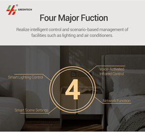 Greentech khách sạn offine điều khiển bằng giọng nói phòng khách sạn svstem rèm động cơ thẻ khách sạn Công tắc điện phòng khách sạn Công tắc điều khiển bằng giọng nói - Product Image 3