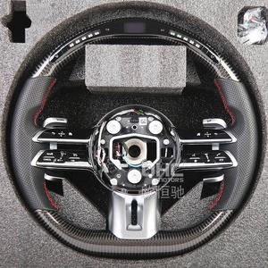 Conjunto de volantes viejos a nuevos para Mercedes Benz <span class=keywords><strong>Amg</strong></span> Gt <span class=keywords><strong>S</strong></span> 2021 <span class=keywords><strong>2022</strong></span> 2023 Led Rpm volante de fibra de carbono Real - Product Image 1