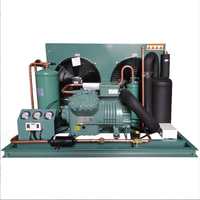 Unité de condensation automatique refroidie par air 2024 6Hp avec ventilateurs de refroidissement et unité de compresseur de réfrigération de refroidisseur pour une utilisation en chambre froide