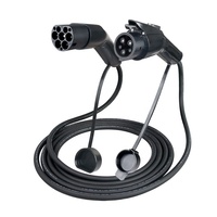 Kabel Charger Kendaraan Listrik Isigma 7KW 32A 1 Fasa Tipe 1/2/GBT Termoplastik Tahan Api Paduan Tembaga Lapis Perak
