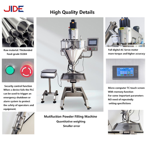 Máquina de embalaje de peso de botella de bolsita pequeña para llenado automático 500g 1kg 2kg 5kg polvos harina bolsa de leche película para alimentos - Product Image 4
