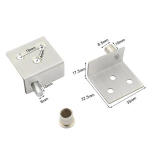 Moderne En Acier Inoxydable 7-Forme Pliante Invisible Ciel Terre Arbre CT Coin Code Charnière Rotative Porte Fenêtre Cuisine Salle De Bains - Product Image 1