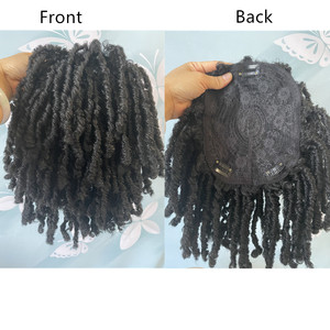 <span class=keywords><strong>Parrucchino</strong></span> Sintetico Termoresistente Mezza Parrucca Uomo <span class=keywords><strong>Donna</strong></span> Copertura Capelli Grigi/Sottili Toupet Dreadlock Topper Lunghezza 6 Pollici Pervado - Product Image 6