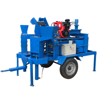Machine à briques d'argile Mobile M7MI TWIN Petite mini usine de briques d'argile rouge