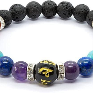 Braccialetto <span class=keywords><strong>Valentina</strong></span> con Perline di Ametista Colorata in Stile Europeo e Americano, Design a Farfalla per Uomo e Donna, Allevia l'Ansia, Mandala Yoga Meditazione - Product Image 5
