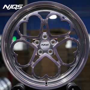 NJQS Neues Design Herzförmige 17-22 Zoll Polierte Fünfspeichen-Rosarote Leichtmetallfelge für PKW Geschmiedete Räder - Product Image 2