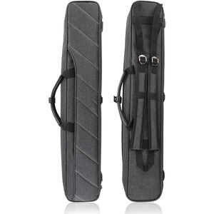 Étui de queue de billard en cuir PU imperméable, 2 queues, 3 shafts, avec bandoulière réglable, échantillon gratuit - Product Image 1