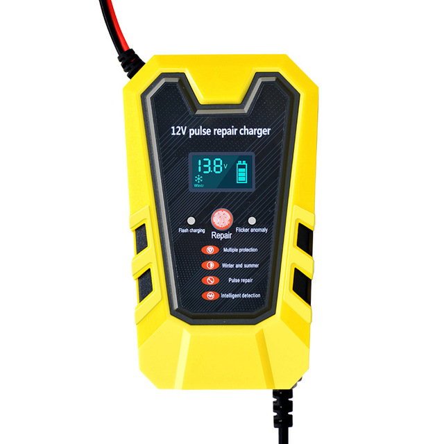 12V Battery Charger Intelligent Screen Display 12V6A Original Brand Motorcycle Lead-acid Battery Charger