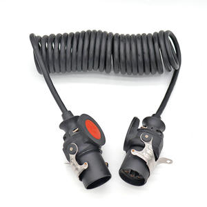 Cable de enlace de remolque EBS ABS en espiral retráctil de alta calidad Cable de resorte eléctrico de 7 pines - Product Image 1