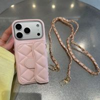 Étui portefeuille en cuir PU avec porte-cartes et bandoulière pour iPhone 17 Pro Max 16 15 14 13 12 11