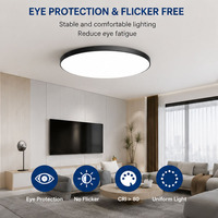 Plafonnier LED Haute Efficacité 30000H Longue Durée de Vie Faible Consommation d'Énergie Luminaire pour Chambre Villa Projet Immobilier
