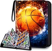 Album classeur pour cartes de baseball à 9 pochettes, capacité de 900 cartes de visite |   Porte-cartes de sport TCG pour objets de collection, couverture en cuir PU, 50 cartes