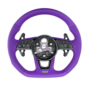 Volant en cuir lisse perforé Offre Spéciale d'usine pour volant <span class=keywords><strong>Audi</strong></span> A3 A4 A5 Q7 Q8 <span class=keywords><strong>TT</strong></span> R8 B9 - Product Image 6