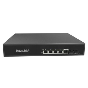 6-port Full Gigabit Managed <b>Ethernet</b> <b>Switch</b> 4 RJ45 + 2 SFP Ports with 1 Console Port L2+ Network Fiber <b>Switches</b> - Product Image 2