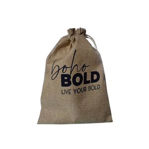 Personalized Customised Print Small Soft Hemp <b>Burlap</b> Linen Nylon Muslin Jewelry Packaging Hemp Cloth Drawstring Bag - Product Image 6