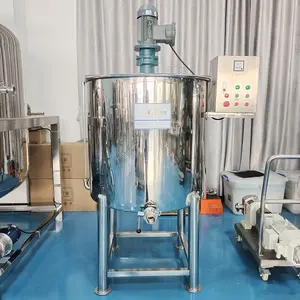 Anpassbare automatische Vakuummischmaschine in Lebensmittelqualität 300 L Chemikaliendosierungspumpenrahmen Rührmischbecken Edelstahl