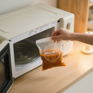 อลูมิเนียมแบนปิดผนึก3ด้านเพื่อต้านทานอุณหภูมิสูงสำหรับซุปเนื้อไก่ถั่วถุงอาหารทะเล - Product Image 2