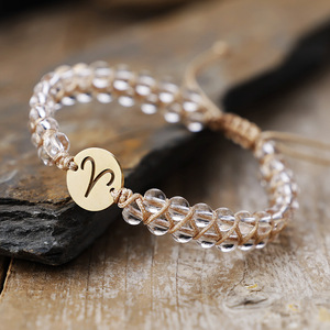 Pulsera de constelación de piedra natural con dije de Leo, regalo de joyería unisex - Product Image 3