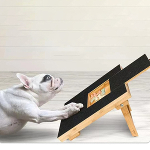2024, superventas, almohadilla para rascar perros para uñas, tablero de lima de uñas de perro de madera de bambú personalizado con caja de golosinas en el interior - Product Image 4