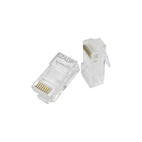 Rg45 utp ftp connecteur de câble réseau rj45 cat 6 23awg cat6A STP connecteurs RJ45 CAT6A 8P8C connecteurs