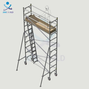 Échafaudages légers de tour mobile de H-Frame Design industriel fortement stable pour des échafaudages en aluminium de construction de bâtiments - Product Image 1