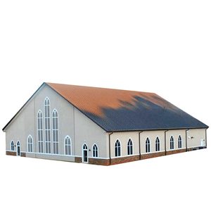 Hiện Đại Chi Phí Thấp Xây Dựng Prefab Đúc Sẵn Kim Loại Kết Cấu Thép Lớn Galvanization Giáo Hội Xây Dựng - Product Image 2