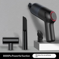 Aspiradora Inalámbrica de Mano para Auto, Batería Recargable, Succión Eficiente, Larga Duración de la Batería, Uso en Seco para Hoteles y Hogares