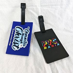 Etiqueta de Equipaje de PVC de Goma Suave Personalizada al por Mayor, Impresa con Letras para Uso como Recuerdo - Product Image 2