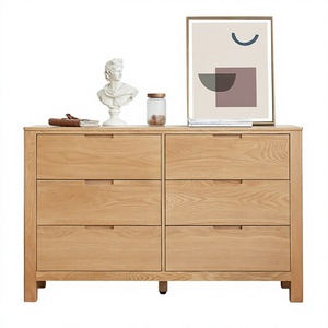 Dandin A3032 French Style Solid Oak <b>Wood</b> Bedroom Furniture 6 Drawers -<b>Storage</b> <b>Chest</b> of Drawers - Product Image 2