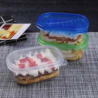 709ml 483ml Wegwerp Plastic Magnetronbestendige Verdikte Voedselveilige Moderne Afhaallocatie Verpakking Lunchbox Lasagne Taart Fruit