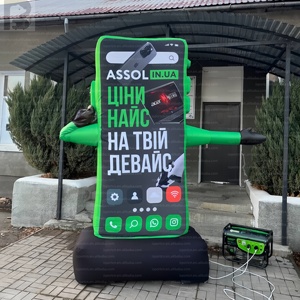 Gigantesque figurine gonflable publicitaire en forme de smartphone pour exposition de technologie/magasin - Product Image 2